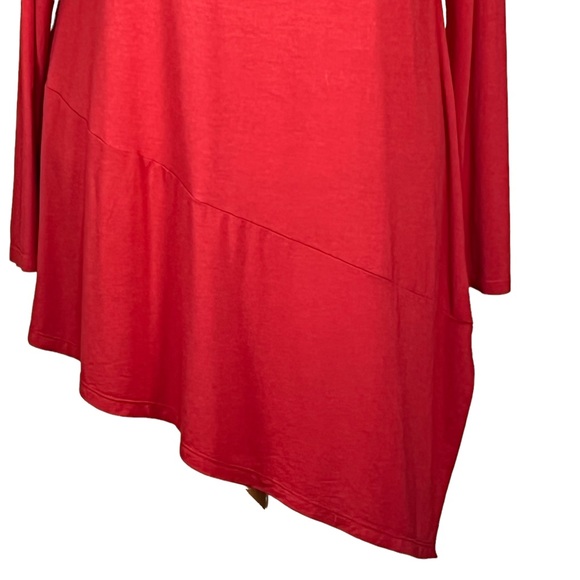 Eileen Fisher Asymmetrical Soft Knit Terracotta Tunic Size Small - Picture 5 of 11